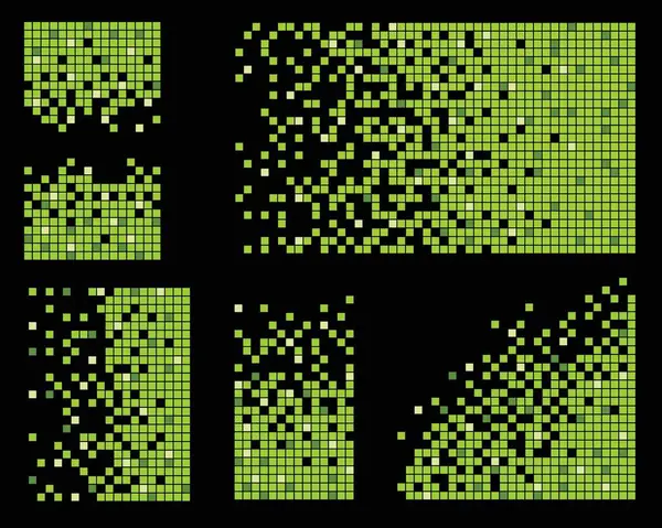 Pixel Disintegration Background Decay Effect Dispersed Dotted Pattern Concept Disintegration Stockillustration