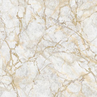Soyut mermer dokusu, altın damarlı beyaz mermer, yapay taş çizimi, el boyası arka plan, duvar kağıdı.
