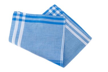 Beyaz arka planda izole edilmiş erkekler için klasik soyulmuş mendil.