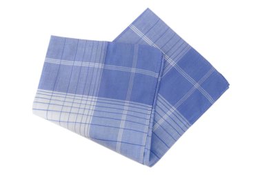 Beyaz arka planda izole edilmiş erkekler için klasik soyulmuş mendil.