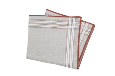 Beyaz arka planda izole edilmiş erkekler için klasik soyulmuş mendil. 