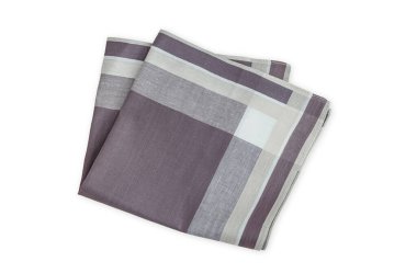 Beyaz arka planda izole edilmiş erkekler için klasik soyulmuş mendil. 