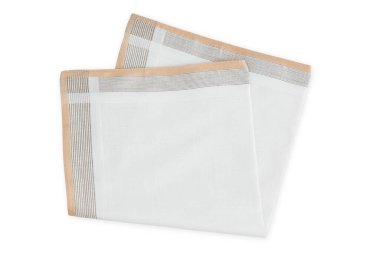 Beyaz arka planda izole edilmiş erkekler için klasik soyulmuş mendil. 