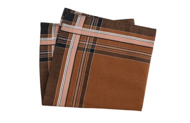 Beyaz arka planda izole edilmiş erkekler için klasik soyulmuş mendil. 