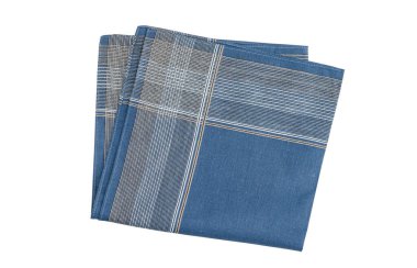 Beyaz arka planda izole edilmiş erkekler için klasik soyulmuş mendil. 