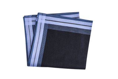 Beyaz arka planda izole edilmiş erkekler için klasik soyulmuş mendil. 