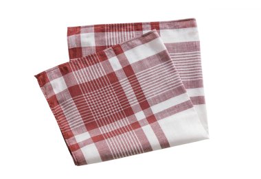 Beyaz arka planda izole edilmiş erkekler için klasik soyulmuş mendil. 