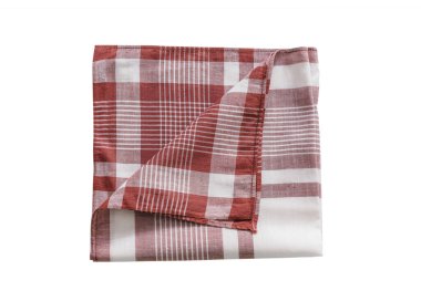 Beyaz arka planda izole edilmiş erkekler için klasik soyulmuş mendil. 