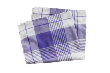 Beyaz arka planda izole edilmiş erkekler için klasik soyulmuş mendil. 