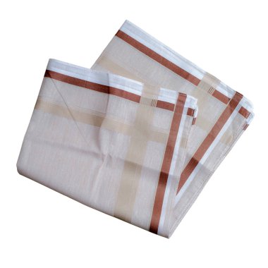 Beyaz arka planda izole edilmiş erkekler için klasik soyulmuş mendil. 