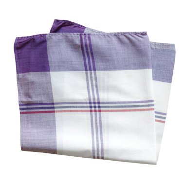 Beyaz arka planda izole edilmiş erkekler için klasik soyulmuş mendil. 