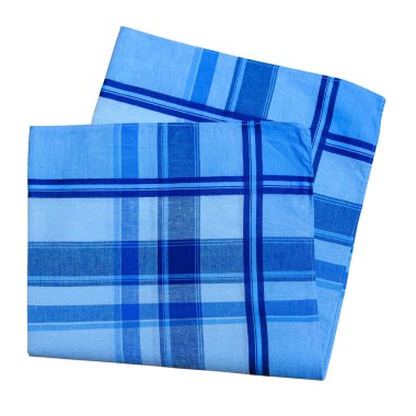 Beyaz arka planda izole edilmiş erkekler için klasik soyulmuş mendil.