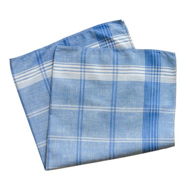 Beyaz arka planda izole edilmiş erkekler için klasik soyulmuş mendil.