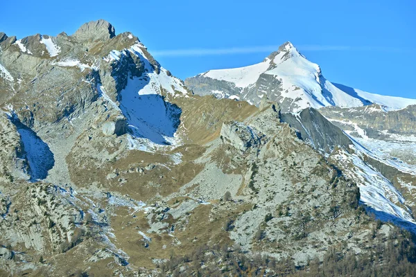 Mont Gond Sanetschhorn Acima Vale Ródano Nos Alpes Berneses Suíça — Fotografia de Stock