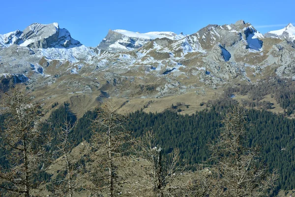 スイス ベルネーゼ アルプスのモン ゴンドとディベレツ氷河 — ストック写真