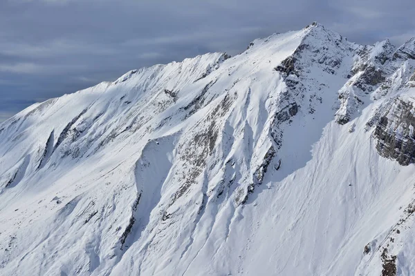 Güney Sviçre Alplerinde Kışın Sex Noir Denilen Dağ — Stok fotoğraf
