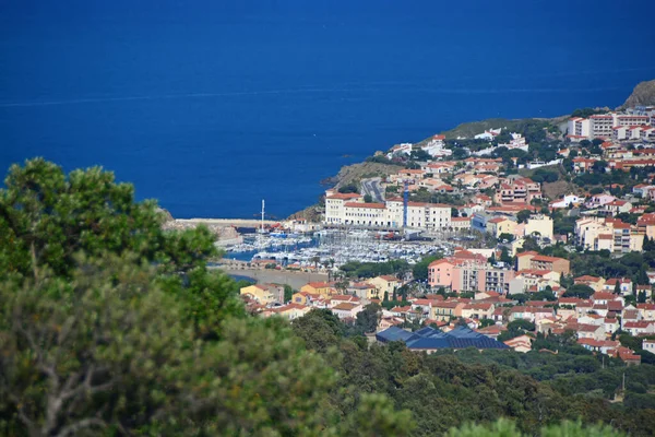Puerto Banyuls Sur Francia Famoso Por Sus Vinos Fortificados — Foto de Stock