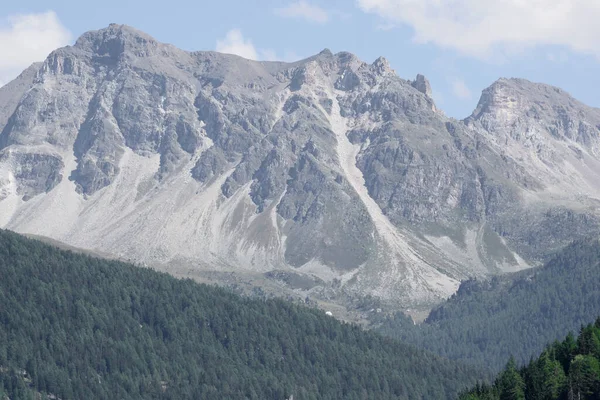 Гора Туно Долине Аннивье Южных Швейцарских Альпах Над Сиерре — стоковое фото