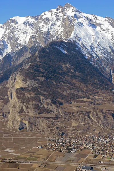 Haut Cry Nelle Alpi Svizzere Meridionali Sopra Valle Del Rodano — Foto Stock