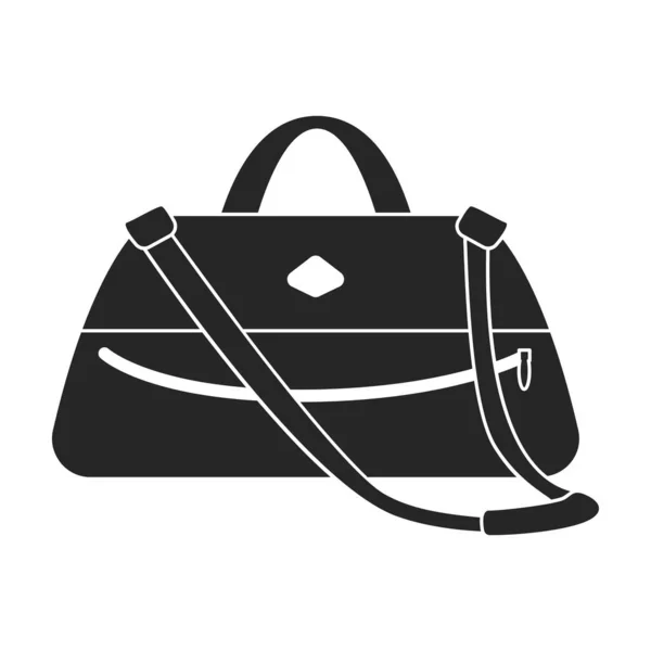 Vettore Valigia Icon Black Logo Vettoriale Isolato Valigia Sfondo Bianco — Vettoriale Stock