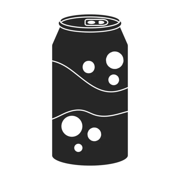 Botol Dari Vektor Soda Icon Black Logo Vektor Terisolasi Pada - Stok Vektor