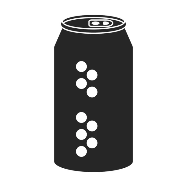 Botella Soda Vector Icon Black Logotipo Del Vector Aislado Botella — Vector de stock