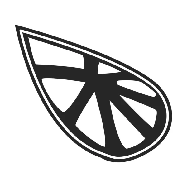 Устричный Вектор Икона Черный Вектор Логотип Изолирован Белом Фоне Устрицы — стоковый вектор