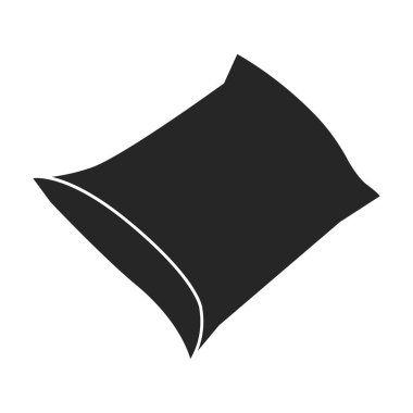 Paket vektör simgesi. Siyah vektör logosu beyaz arkaplan paketinde izole edildi.