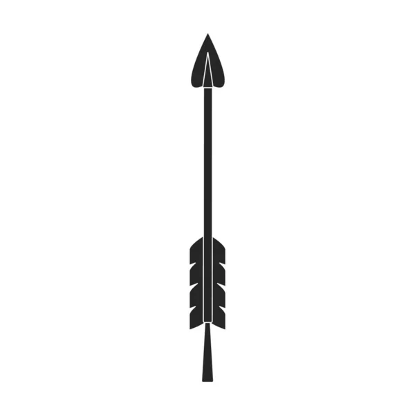 Стрілка Лука Векторний Значок Чорний Векторний Логотип Ізольовано Білому Тлі — стоковий вектор