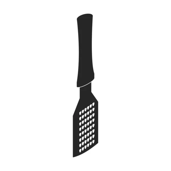 Grater Vektör Simgesi Siyah Vektör Logosu Beyaz Arkaplan Rendeleyicisinde Izole — Stok Vektör