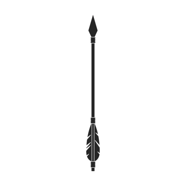 Flèche Pour Icône Vecteur Arc Logo Vectoriel Noir Isolé Sur — Image vectorielle