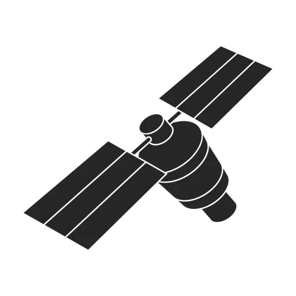 Illustration Vectorielle Énergie Solaire Sur Fond Blanc Isolé Icône Noire — Image vectorielle
