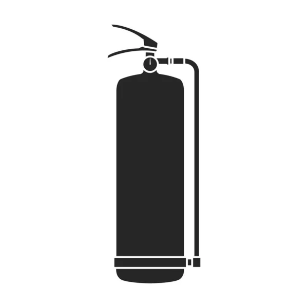 Logotipo Del Vector Del Extintor Icon Black Aislado Sobre Extintor — Archivo Imágenes Vectoriales