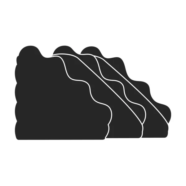 Logotipo Inflable Del Vector Diapositiva Icon Black Aislado Diapositiva Inflable — Archivo Imágenes Vectoriales