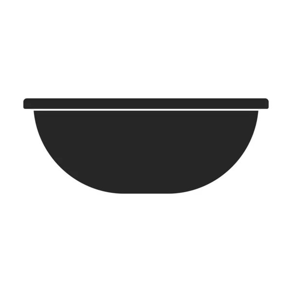 Vektorová Ikona Pánve Černé Vektorové Logo Izolované Bílém Pozadí Pánve — Stockový vektor