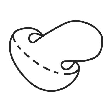 Champignon vektör simgesi. Taslak vektör logosu beyaz arkaplan şampiyonunda izole edildi .