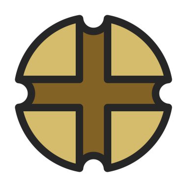 Rivet bolt vector icon.Color vector logo isolated on white background rivet bolt.