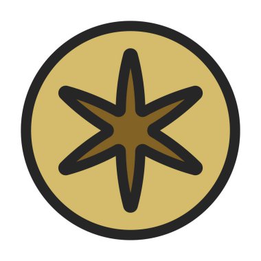 Rivet bolt vector icon.Color vector logo isolated on white background rivet bolt.