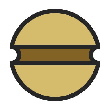 Rivet bolt vector icon.Color vector logo isolated on white background rivet bolt.