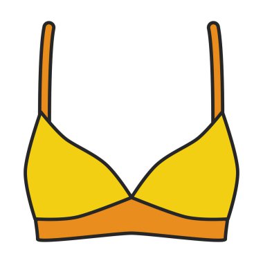 Bra vector icon.Color vector logo isolated on white background bra.