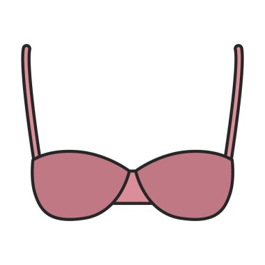 Bra vector icon.Color vector logo isolated on white background bra.