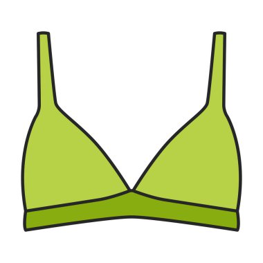 Bra vector icon.Color vector logo isolated on white background bra.