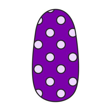 Nail of manicure vector icon.Color vector logo isolated on white background nail of manicure.