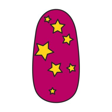 Nail of manicure vector icon.Color vector logo isolated on white background nail of manicure.