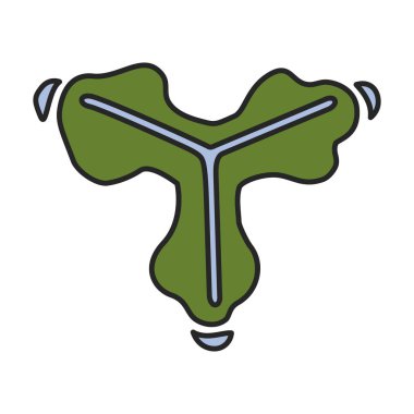 Bacteria of virus vector icon.Color vector logo isolated on white background bacteria of virus .