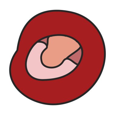 Bacteria of virus vector icon.Color vector logo isolated on white background bacteria of virus .