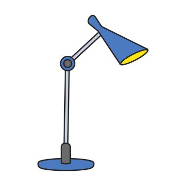 Table lamp vector icon.Color vector logo isolated on white background table lamp.
