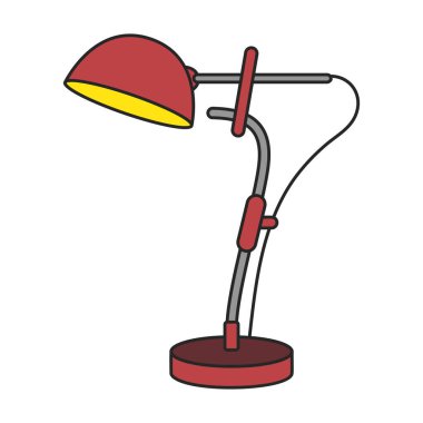 Table lamp vector icon.Color vector logo isolated on white background table lamp.