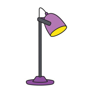 Table lamp vector icon.Color vector logo isolated on white background table lamp.