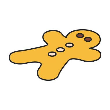 Biscuit cookie vector icon.Color vector logo isolated on white background biscuit cookie.